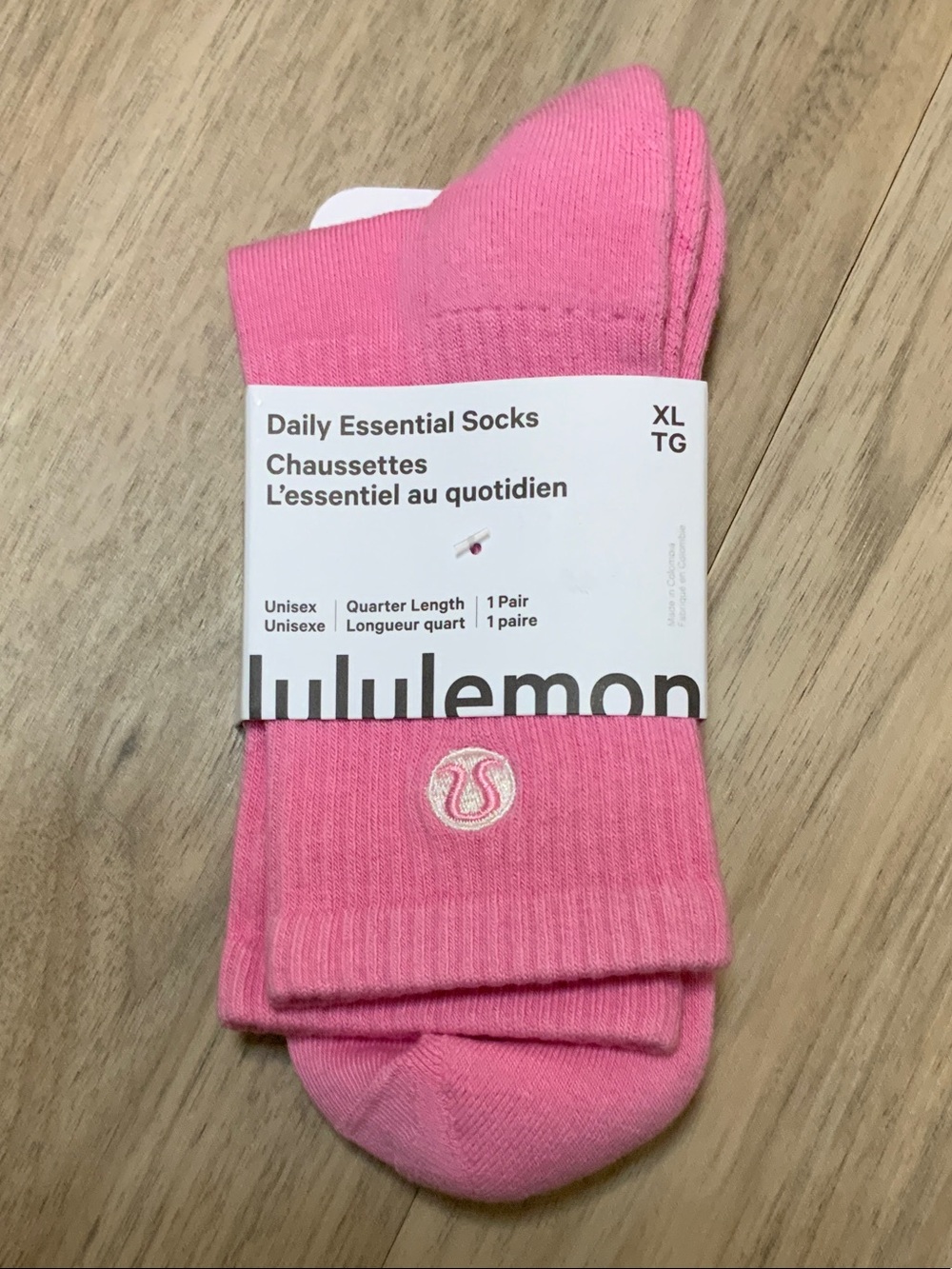 lululemon athletica Pink Daily Essential Quarter-Length Socks